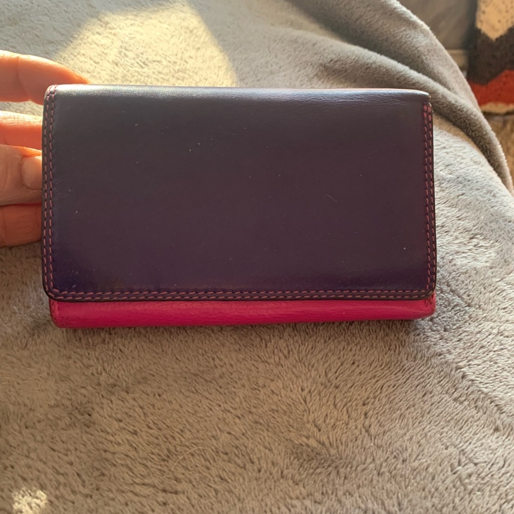 Visconti leather compact wallet